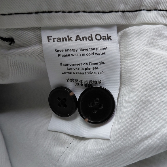 Frank & Oak Men's Black Chinos - Picture 8 of 9